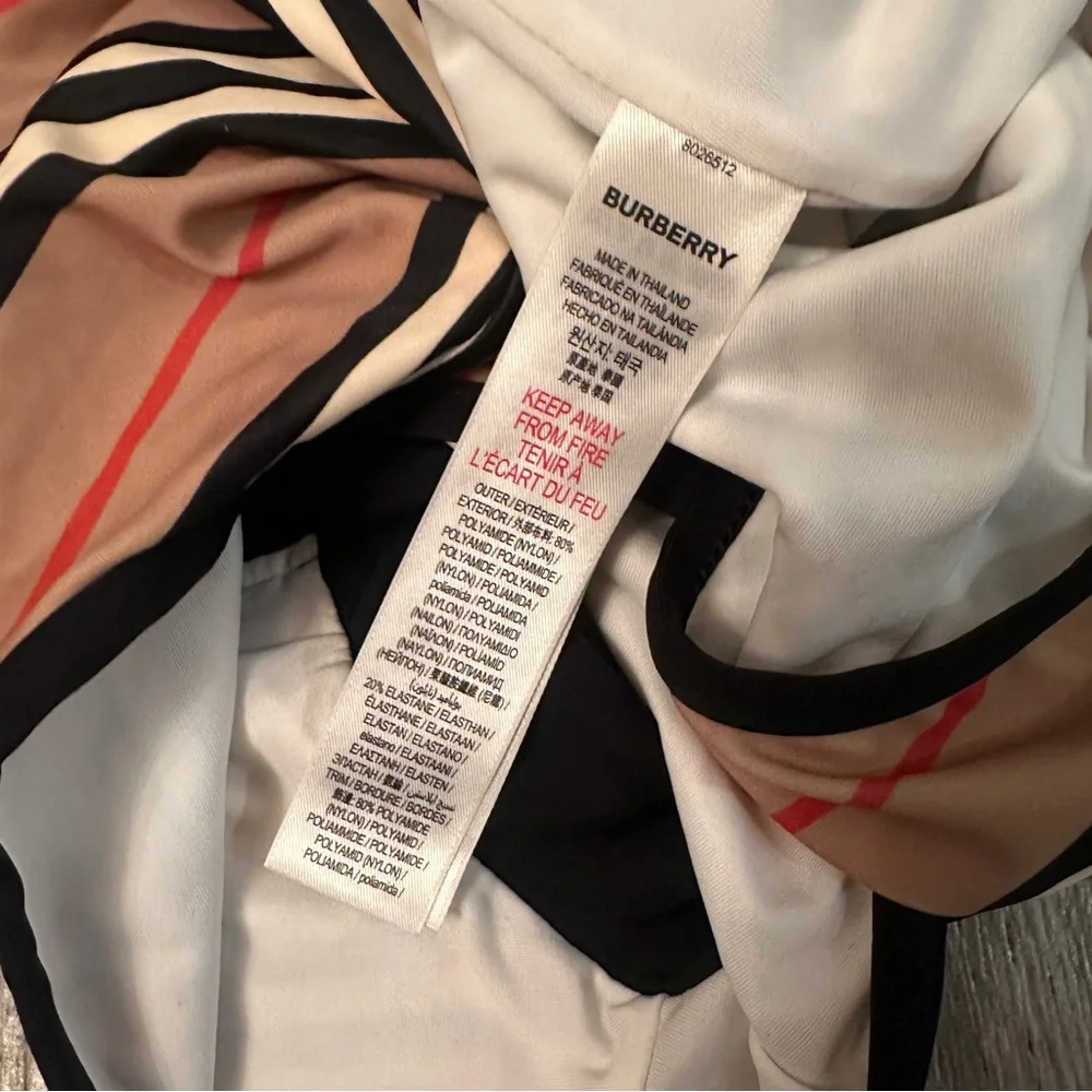Burberry Kids Siena Logo One Piece Suit 14Y